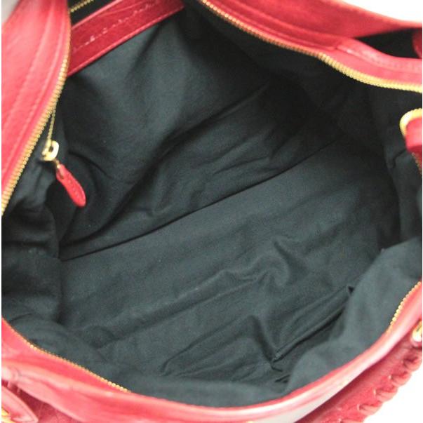 バレンシアガ BALENCIAGA ジャイアント シティ 2WAYバッグ レザー 赤 G