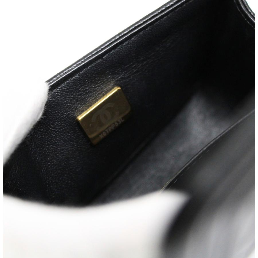 美品 シャネル CHANEL ボーイシャネル15 ミニマトラッセ チェーンショルダーバッグ キャビア 黒 ランダム 【72365】 美品 シャネル CHANEL ボーイシャネル15 ミニマトラッセ チェーン