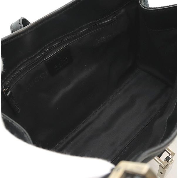 グッチ GUCCI ジャッキー ハンドバッグ スモール GG柄 キャンバス 黒