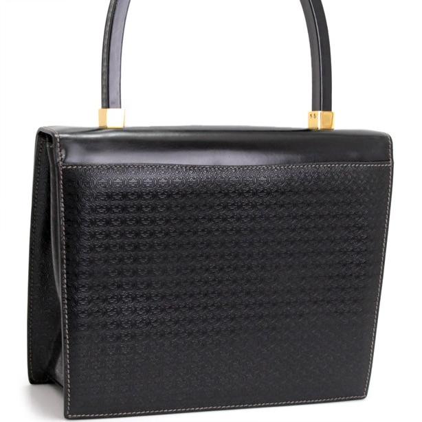 グッチ GUCCI ヴィンテージ トップハンドル ターンロック ハンドバッグ 