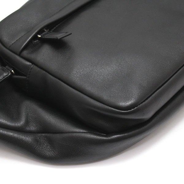プラダ PRADA ボディバッグ ショルダーバッグ ラムレザー 黒 【70378
