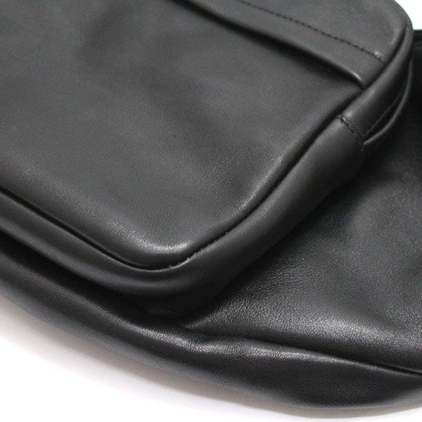 プラダ PRADA ボディバッグ ショルダーバッグ ラムレザー 黒 【70378