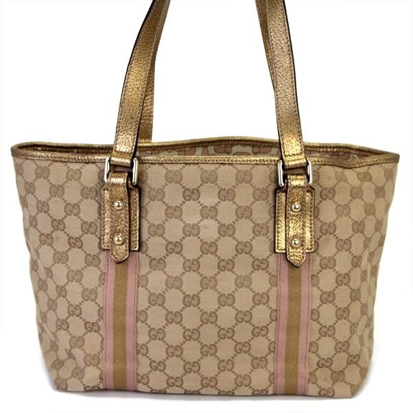 グッチ GUCCI GGキャンバス トートバッグ キャンバス×レザー