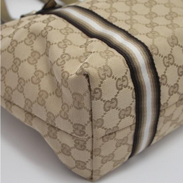 グッチ GUCCI GG柄キャンバス トートバッグ キャンバス×レザー