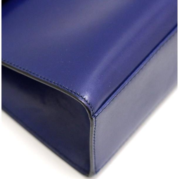 セリーヌ CELINE ヴィンテージ ガンチーニ 2WAYバッグ スモール 青