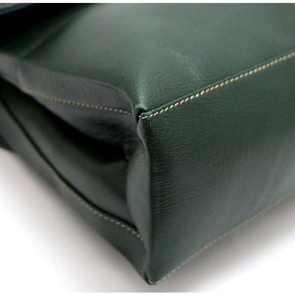 【美品】ロエベ ショルダーバッグ ハンド 2way ベラスケス レザー グリーン 美品□ロエベ ベラスケス ショルダーバッグ 2way バイカラー レザー 紺