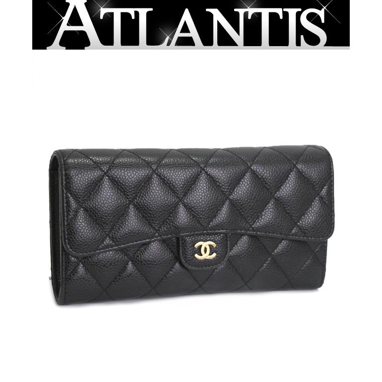 シャネル CHANEL マトラッセ クラシックロングフラップウォレット 長