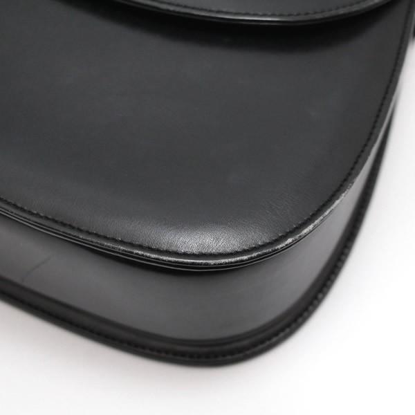 グッチ GUCCI バンブー ハンドバッグ ミディアム レザー 黒 ブラック