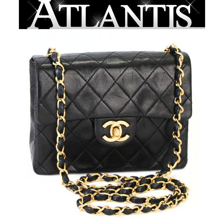 シャネル マトラッセ 17 ラムスキン ショルダーバッグ CHANEL シャネル マトラッセ チェーンショルダー ゴールド金具