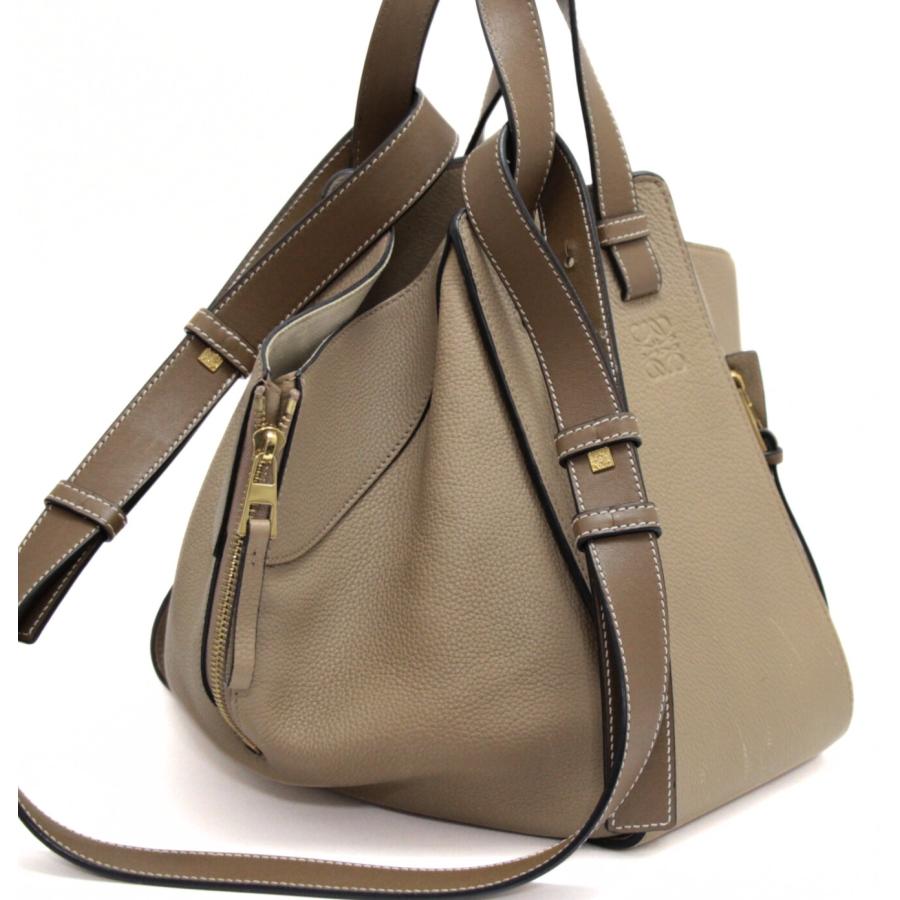 ロエベ LOEWE ハンモック スモール 2WAYバッグ レザー ベージュ