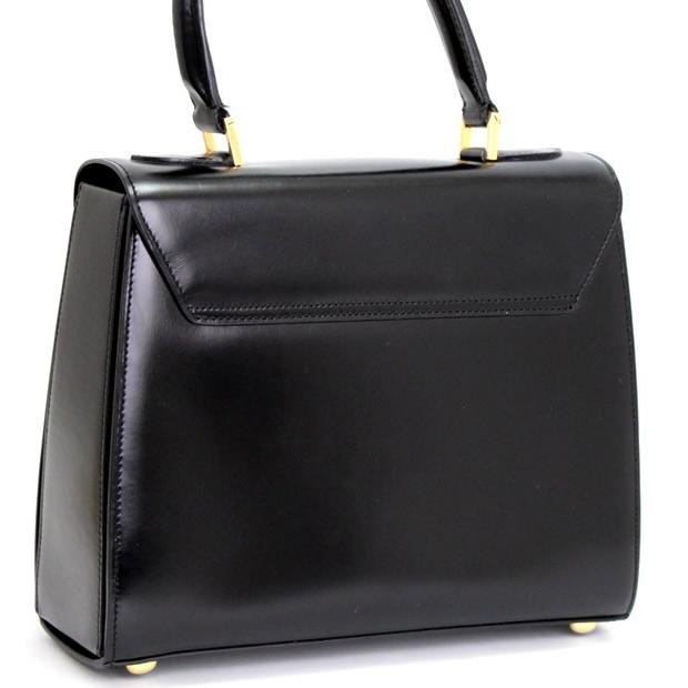 CELINE セリーヌ ハンドバッグ　ターンロック CELINE セリーヌ ターンロック ロゴ レザー ショルダーバッグ