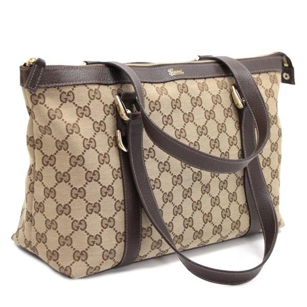 グッチ GUCCI アビー トートバッグ GGキャンバス ブラウン 141470