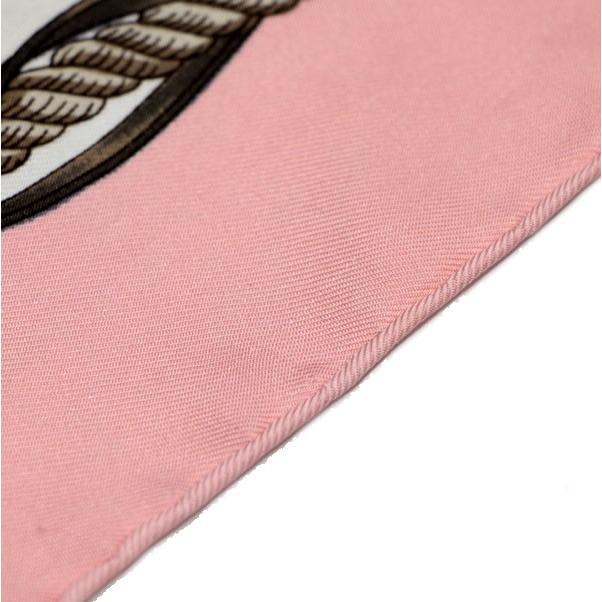 HERMES エルメス スカーフ カレ90 MUSEE 美術館 シルク ピンク