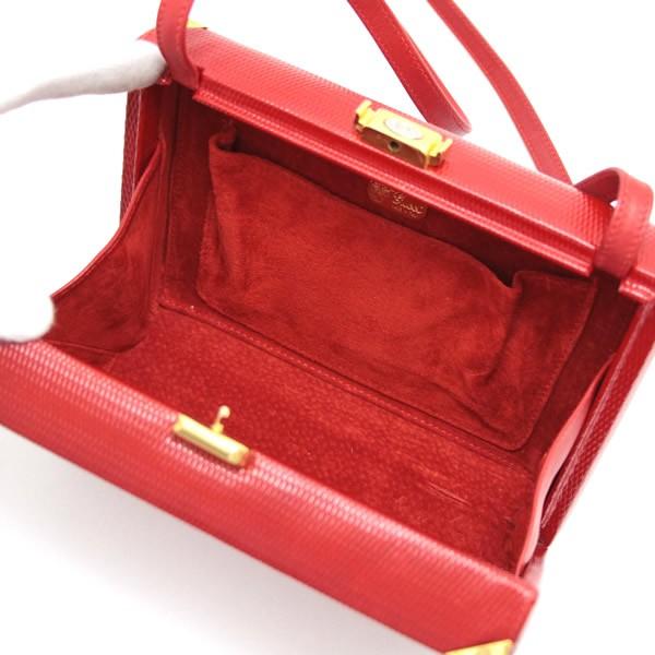 グッチ GUCCI オールドグッチ トランク ショルダーバッグ レザー 赤