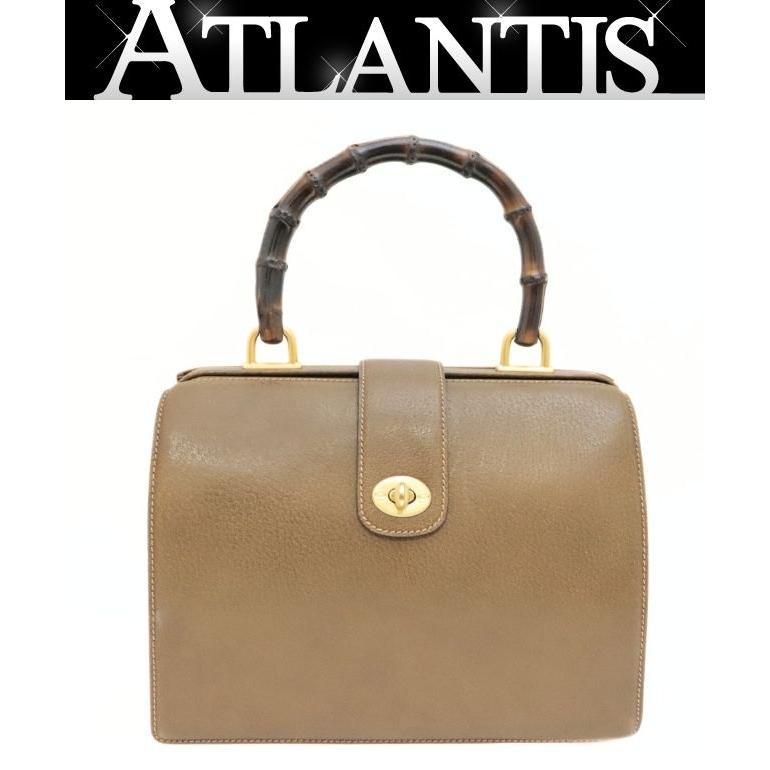 グッチ GUCCI ヴィンテージ バンブー ターンロック ドクターズバッグ 
