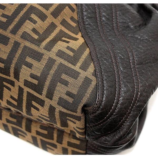 FENDI　フェンディ　スパイ　スパイバッグ　ハンドバッグ　ズッカ柄　ブラウン フェンディ FENDI スパイバッグ ハンドバッグ ズッカ キャンバス