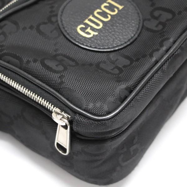 グッチ GUCCI オフザグリッド 2WAYショルダーバッグ ナイロンキャンバス×レザー 黒 625850 【71524 ...