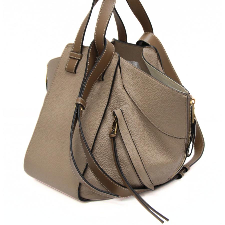 ロエベ LOEWE ハンモック スモール 2WAYバッグ レザー ベージュ