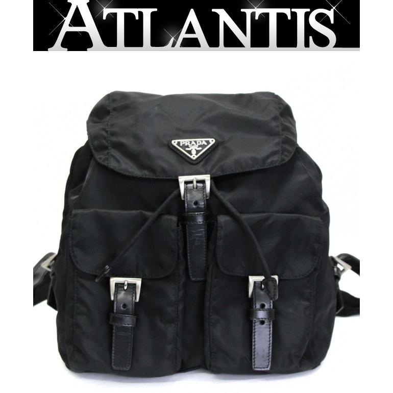 プラダ PRADA 三角ロゴ リュックサック バックパック Wポケット