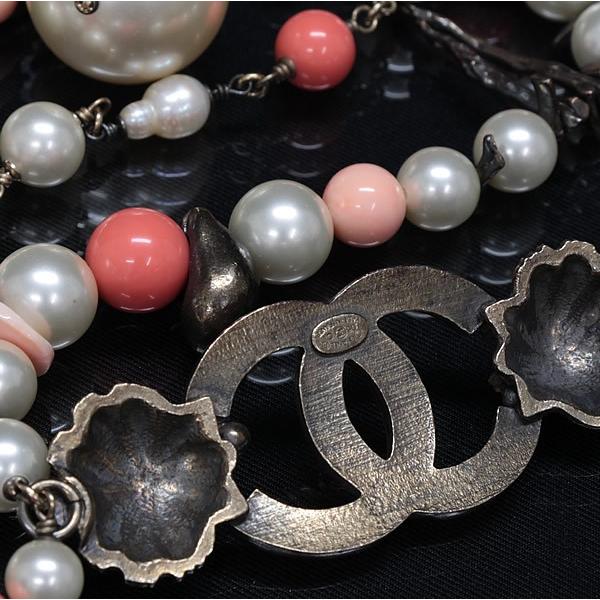 レア！ シャネル CHANEL ヴィンテージ パールチェーンベルト ココ