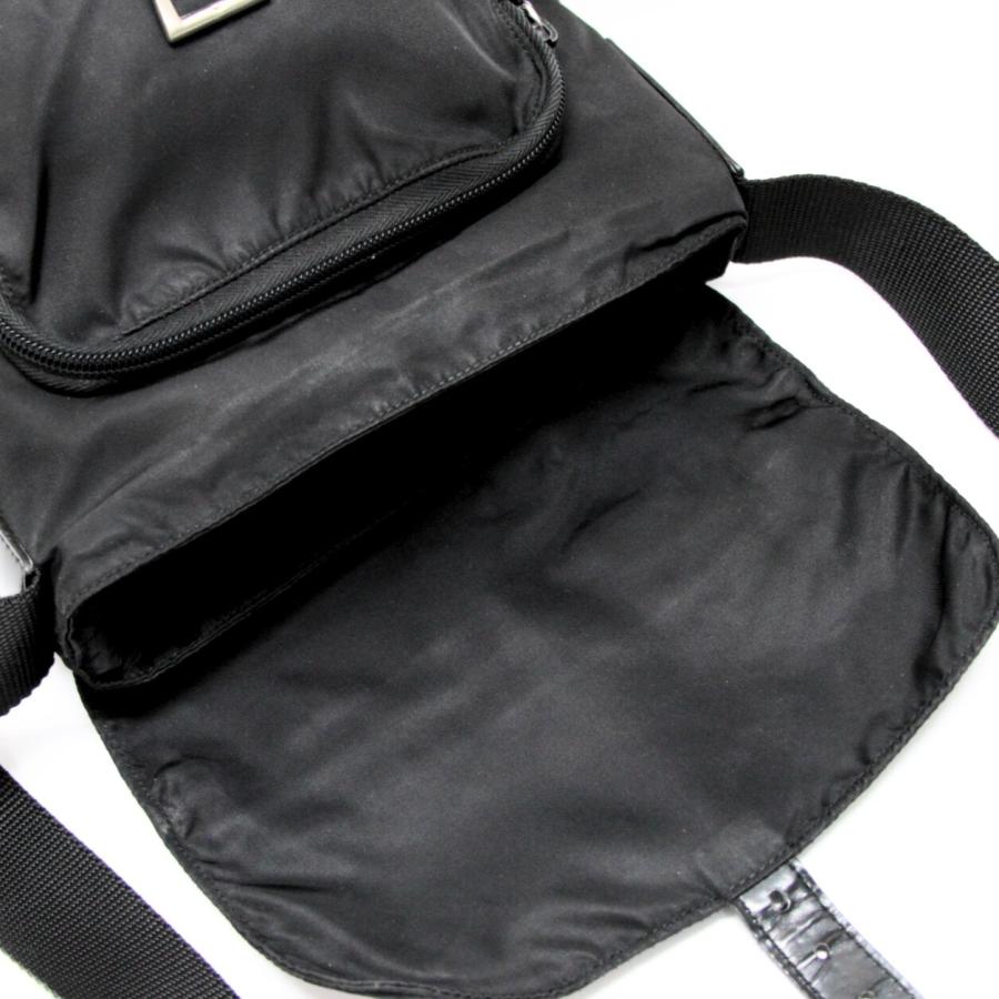 プラダ PRADA 三角ロゴ フラップ シングルポケット ショルダーバッグ