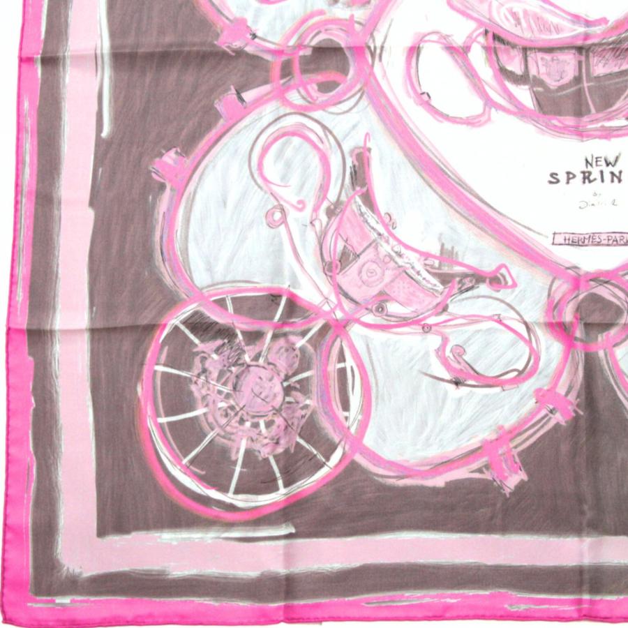 エルメス HERMES カレ90 NEW SPRINGS ニュースプリング 大判スカーフ