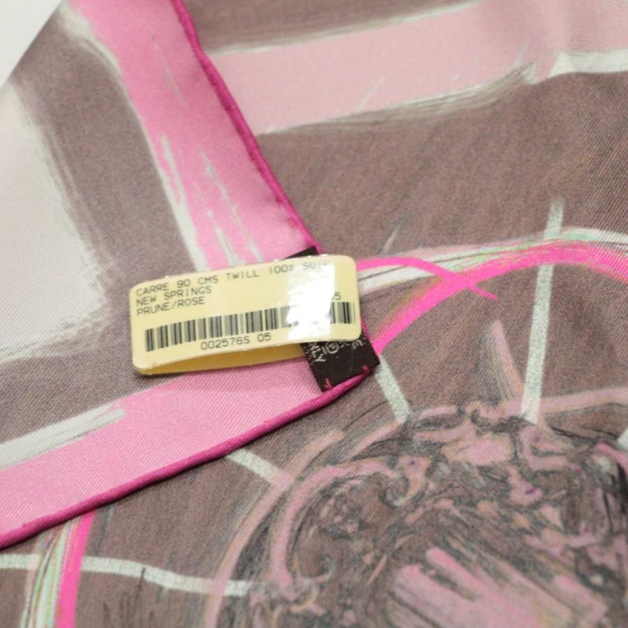 エルメス HERMES カレ90 NEW SPRINGS ニュースプリング 大判スカーフ