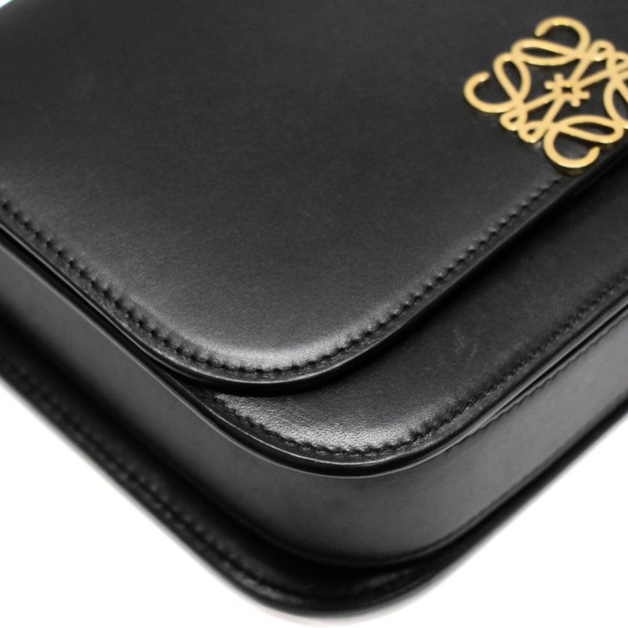 ロエベ LOEWE ゴヤ ショルダーバッグ スモール レザー 黒 【72264