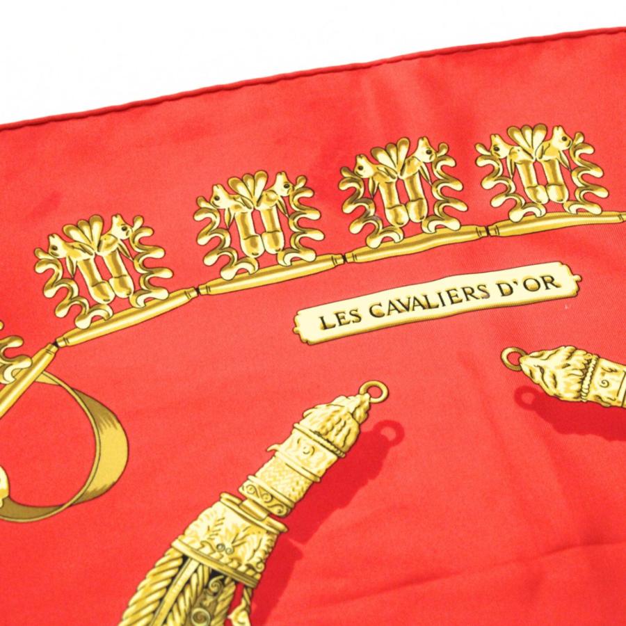 エルメス HERMES カレ90 LES CAVALIERS D'OR 黄金の騎士 シルク100