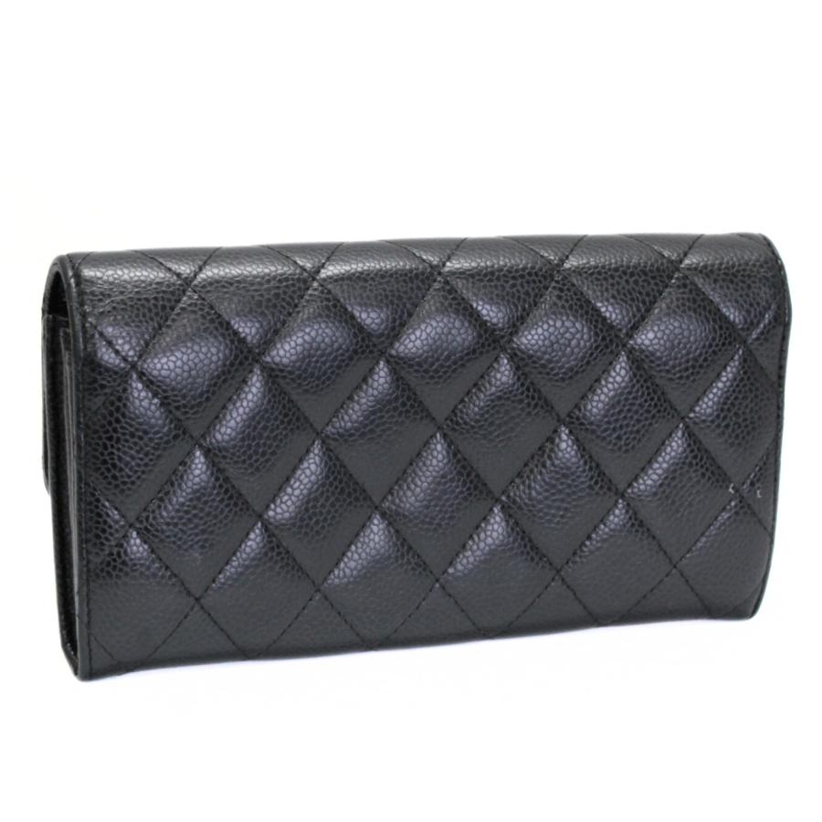 シャネル CHANEL マトラッセ クラシックロングフラップウォレット 長