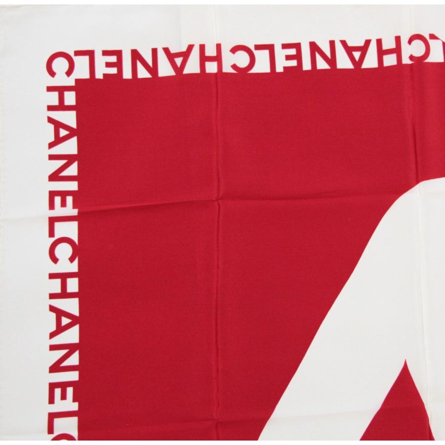 シャネル CHANEL ヴィンテージ 大判スカーフ マドモアゼル シルク100