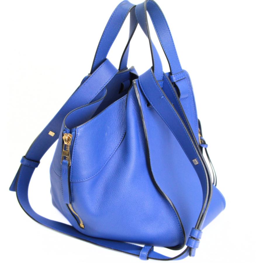 ロエベ LOEWE ハンモック2WAYバッグ スモール ブルー系 【72519】 ロエベ LOEWE ハンモック2WAYバッグ スモール ブルー系 【72519