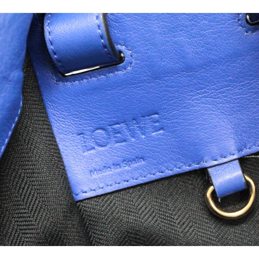 ロエベ LOEWE ハンモック2WAYバッグ スモール ブルー系 【72519