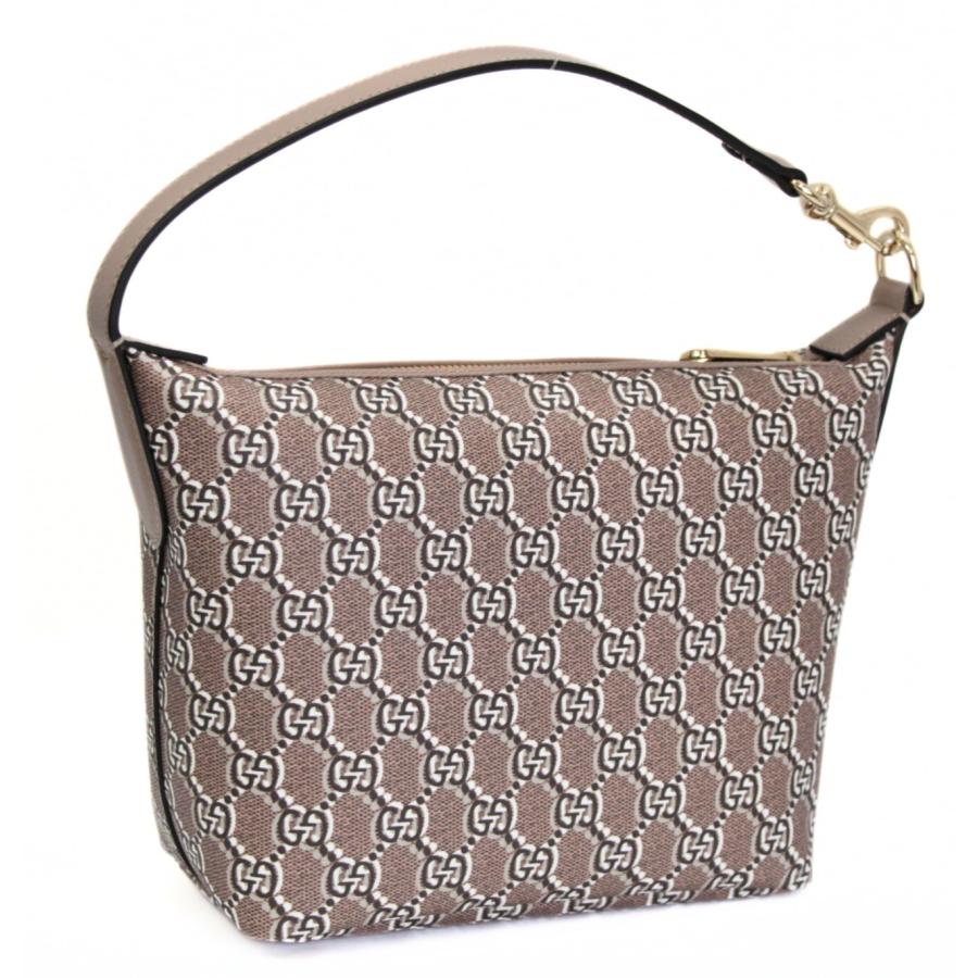 未使用 グッチ GUCCI GGシャドウ ワンショルダーバッグ PVC×レザー