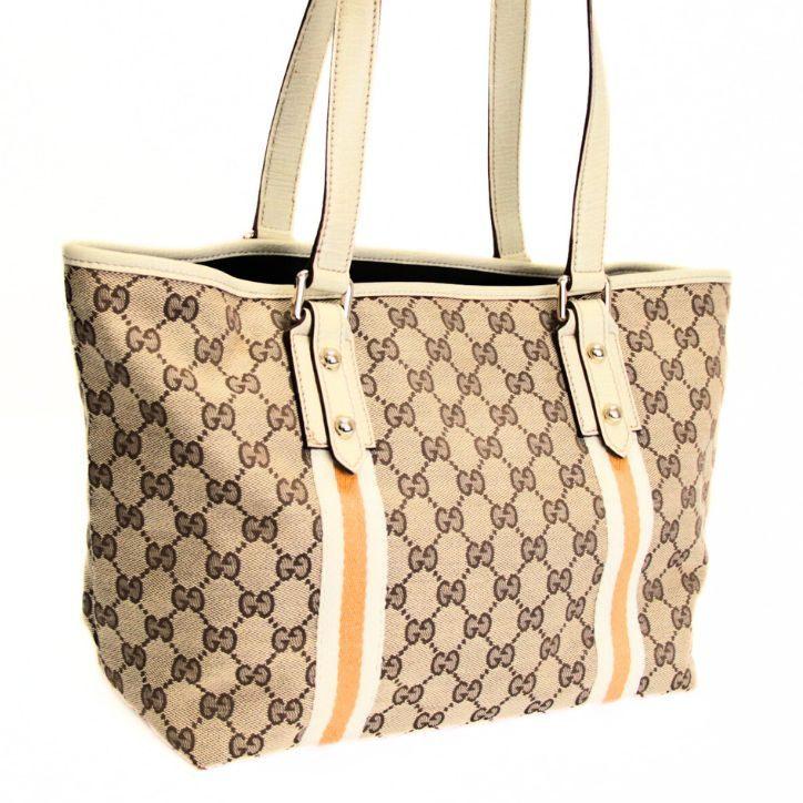 グッチ GUCCI GGキャンバス チャーム付き トートバッグ キャンバス