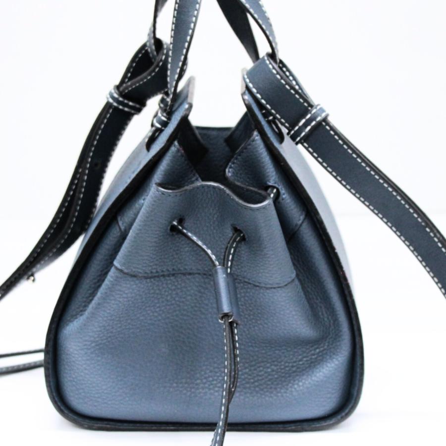 LOEWE ハンモック　small ネイビー 中古・古着通販】LOEWE (ロエベ) ハンモック スモール タン×ネイビー