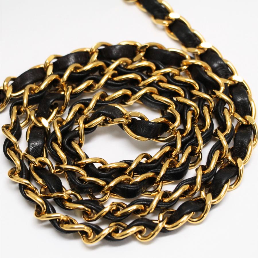 シャネル CHANEL ミニマトラッセ17 チェーンショルダーバッグ ラム 黒 ２番台 【72798】 シャネル CHANEL ミニマトラッセ17 チェーンショルダーバッグ ラム 黒