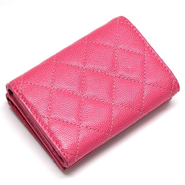 シャネル CHANEL クラシックフラップウォレット マトラッセ 三つ折り