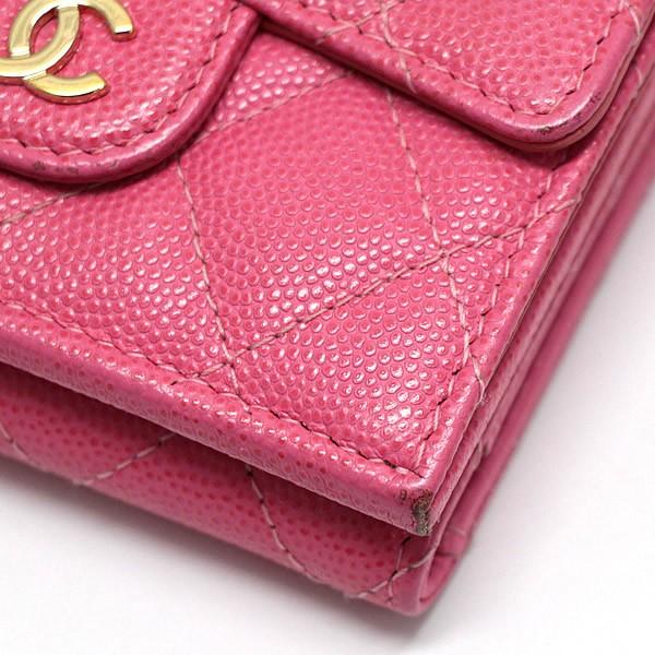 CHANEL 三つ折りウォレット シャネル CHANEL クラシックフラップウォレット マトラッセ 三つ折り