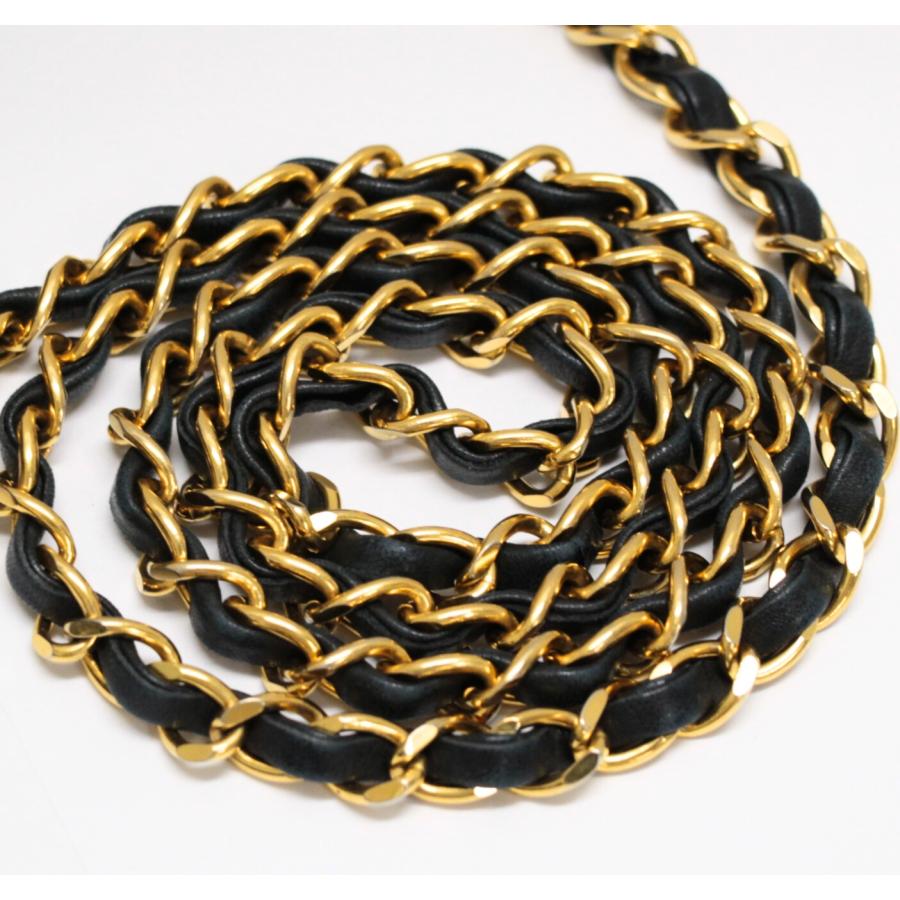 シャネル CHANEL ヴィンテージ ミニマトラッセ20 フルフラップ チェーンショルダーバッグ ラム 黒 G金具 1番台 【72903】 シャネル CHANEL ヴィンテージ ミニマトラッセ20 フルフラップ