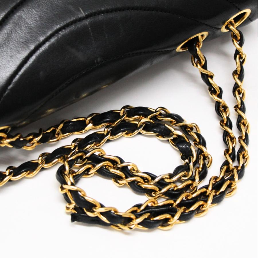 シャネル CHANEL ヴィンテージ マドモアゼル シングルフラップ チェーンショルダーバッグ ラム 黒 1番台 【72911】 楽天市場】シャネル CHANEL ヴィンテージ マドモアゼル シングル