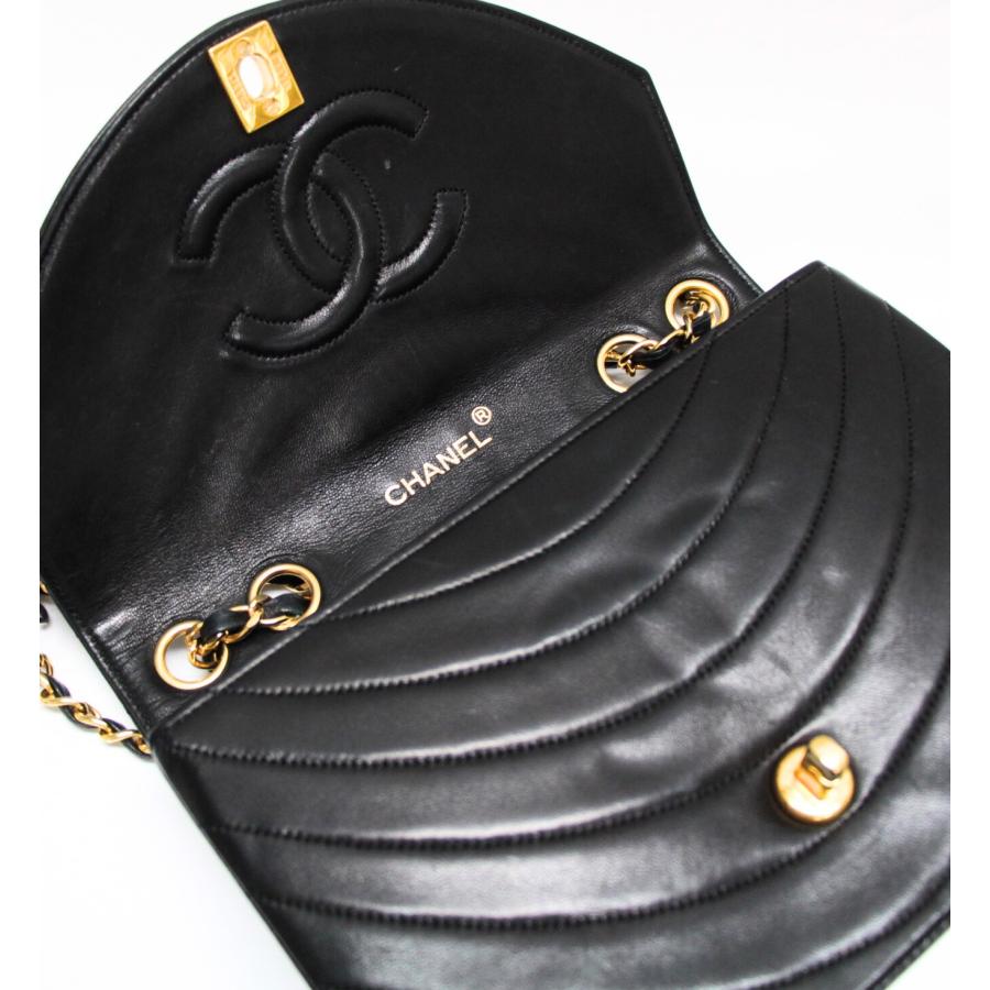 シャネル CHANEL ヴィンテージ マドモアゼル シングルフラップ チェーンショルダーバッグ ラム 黒 1番台 【72911】 楽天市場】シャネル CHANEL ヴィンテージ マドモアゼル シングル