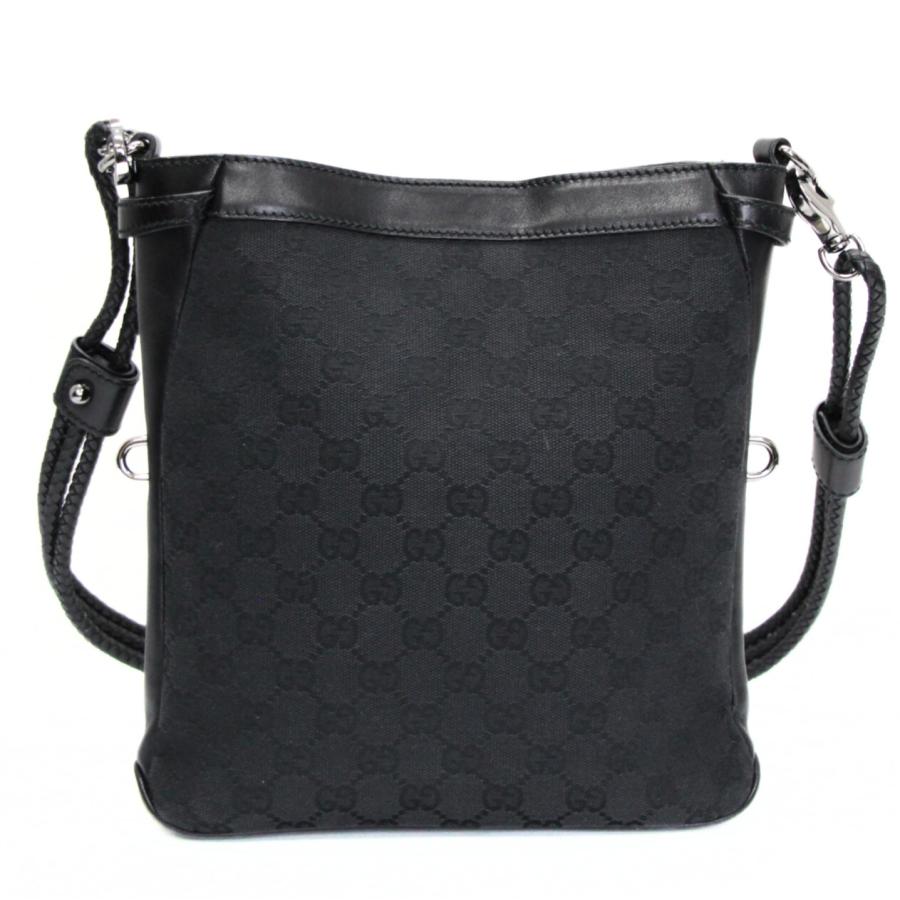 グッチ GUCCI GG柄 ショルダーバッグ キャンバス 黒 109106 【72915