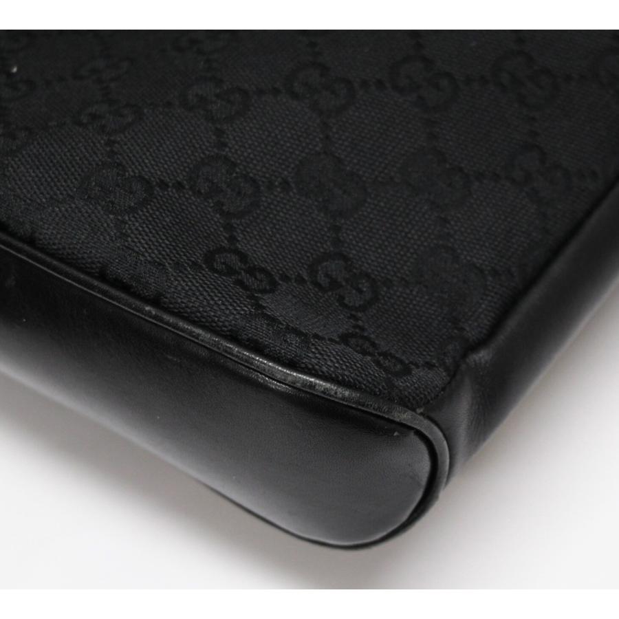 グッチ GUCCI GG柄 ショルダーバッグ キャンバス 黒 109106 【72915