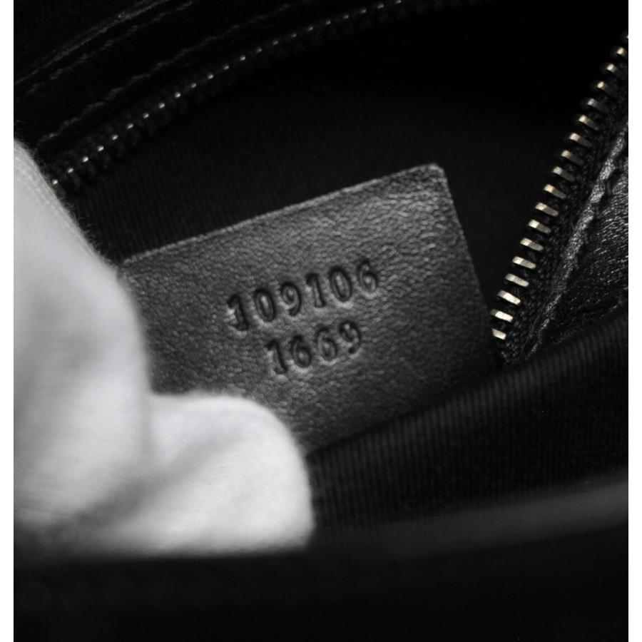 グッチ GUCCI GG柄 ショルダーバッグ キャンバス 黒 109106 【72915