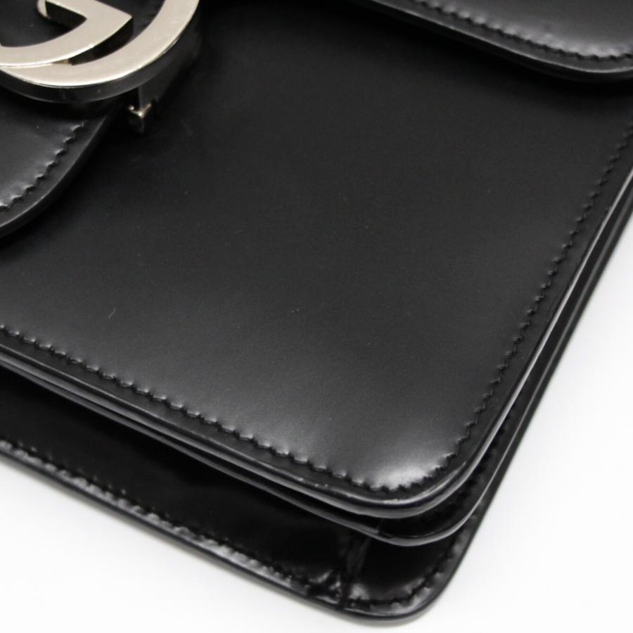 美品 グッチ GUCCI インターロッキングG チェーンショルダーバッグ