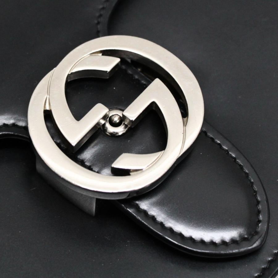 美品 グッチ GUCCI インターロッキングG チェーンショルダーバッグ