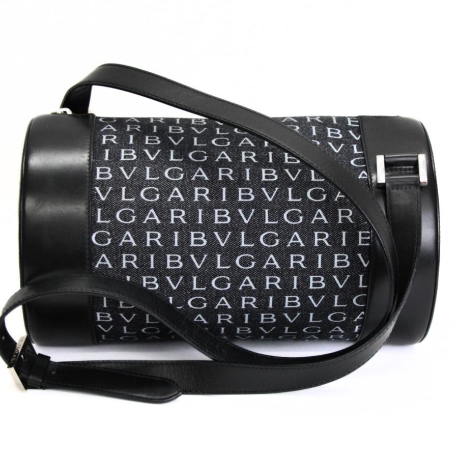 美品 ブルガリ BVLGARI ビーゼロワン ロゴマニア 筒形ショルダーバッグ 