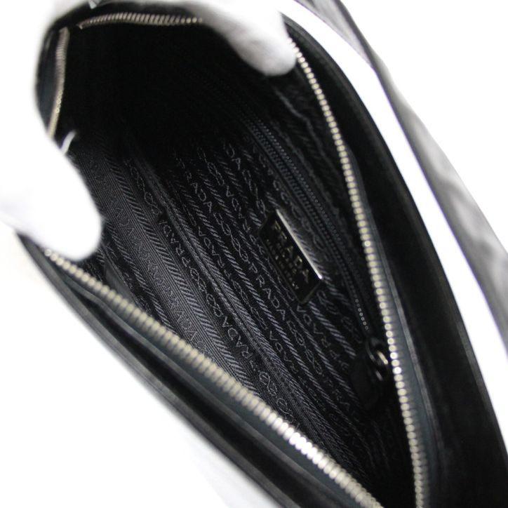 プラダ PRADA ヴィンテージ ワンショルダーバッグ カーフ 黒 B06366 96年 【72945】 プラダ PRADA ヴィンテージ ワンショルダーバッグ カーフ 黒 B06366 96