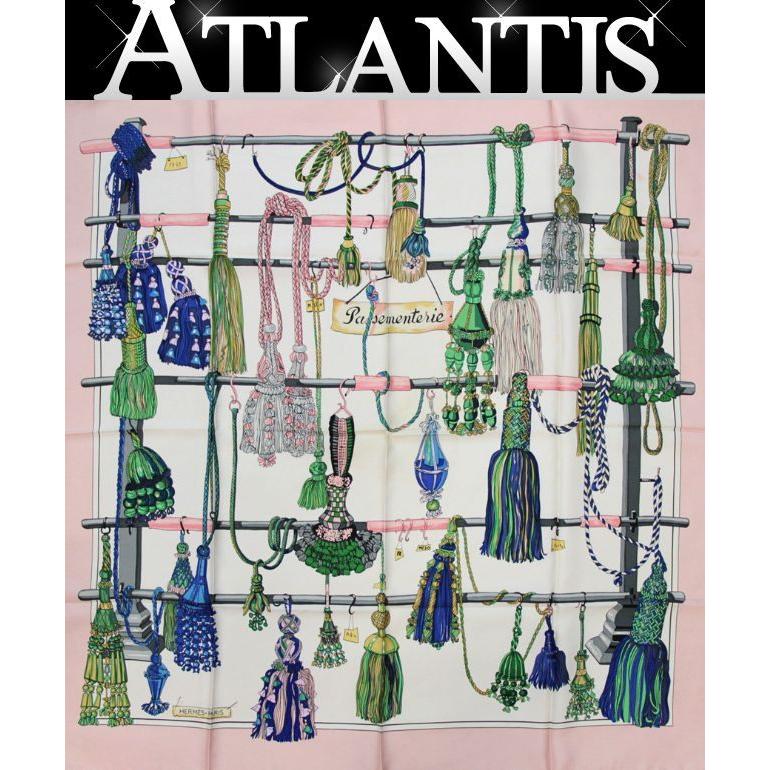 美品 エルメス HERMES カレ90 Passementerie 飾り紐 タッセル 大判